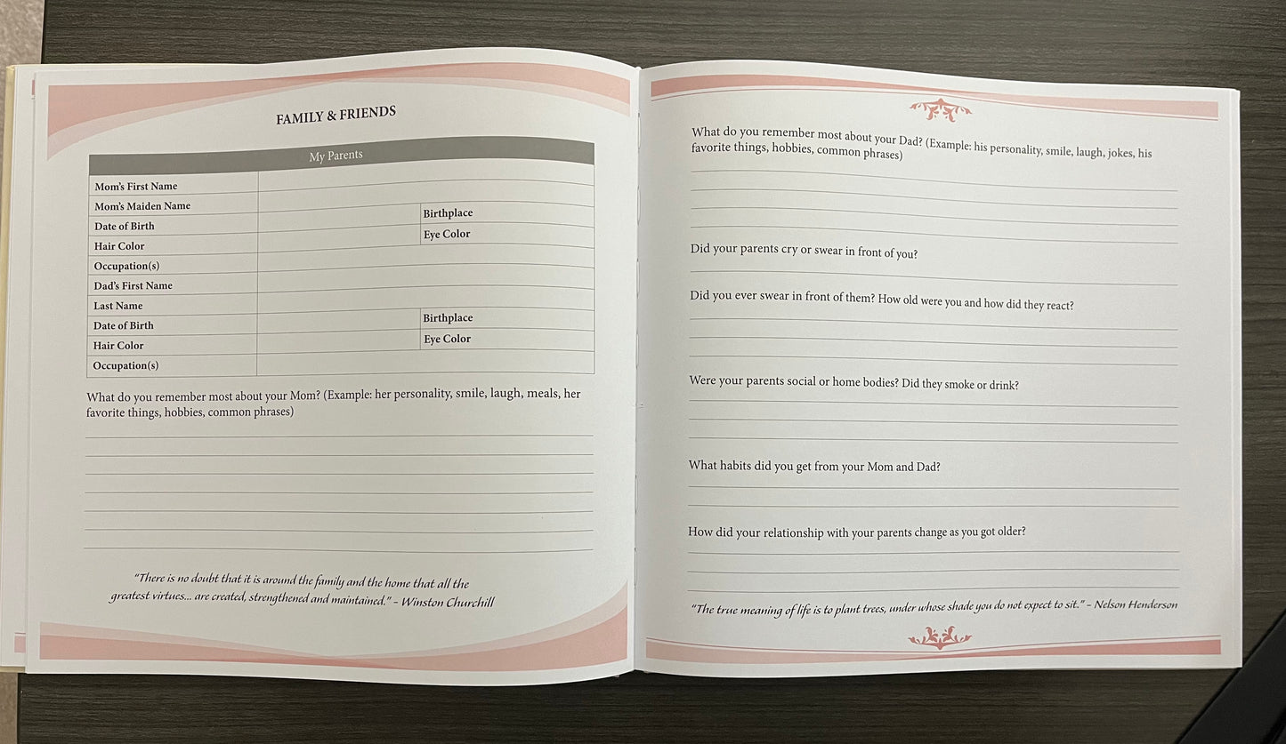 Back in My Day - Mom Story Memory Book