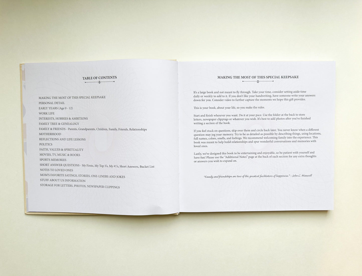 Mom - Guided Life Story Book