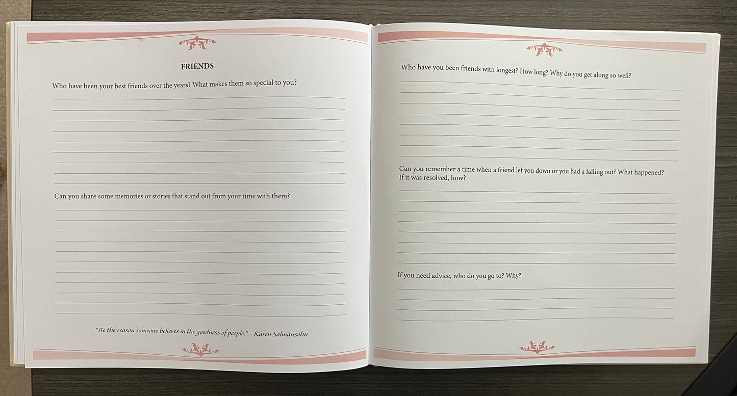 Back in My Day - Mom Story Memory Book